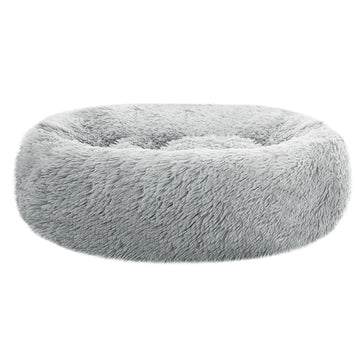 i.Pet Pet bed Dog Cat Calming Pet bed Medium 75cm Light Grey Sleeping Comfy Cave Washable i.Pet